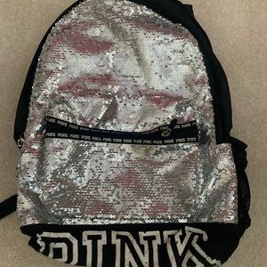 VS Pink Sequin Campus Backpack